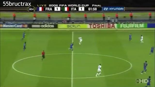 2006 Zinedine Zidane vs Italy - WORLD CUP FINAL