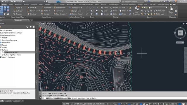 How to Use the Quick Cross Section Tool in Civil 3D 2018 смотреть онлайн
