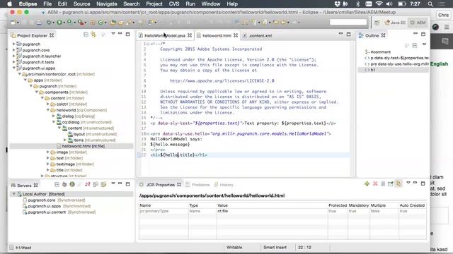 AEM Developer Tutorial: Building a new project with Archetype 10, Eclipse and Brackets смотреть онлайн