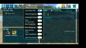 Ark mobile version 2.0.25 Mod Menu free God Console.