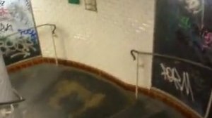 Going down stairs to Abbesses Metro station in Montmartre, Paris