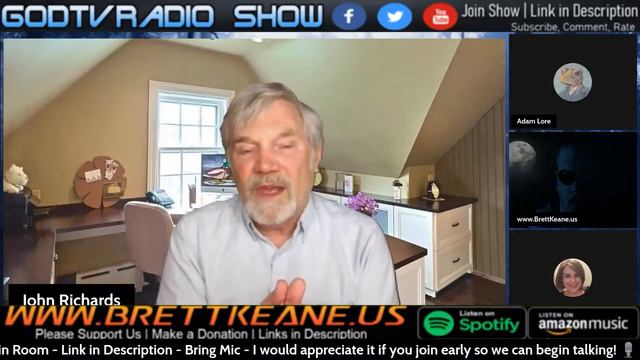 John Richards on GODTVRADIO Show смотреть онлайн