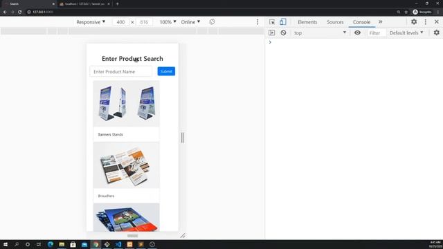 Laravel E-Commerce - Search Products From Database Using Ajax