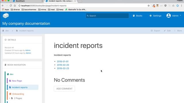 Writing technical documentation
