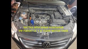 Чистка впускных клапанов VW PASSAT CC 1 8 CDAB 152HP