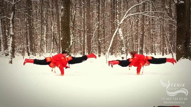 Заказать акробатическое шоу в русском стиле на свадьбу и юбилей - артисты на масленицу Москва