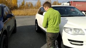 Touareg NF vs Touareg GP /clearance / измерение дорожного просвета