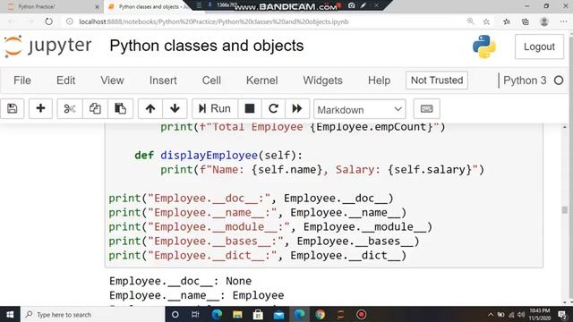 Python classes and objects