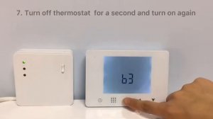 How to rematch thermostat with receiver BGL09RF-WiFi