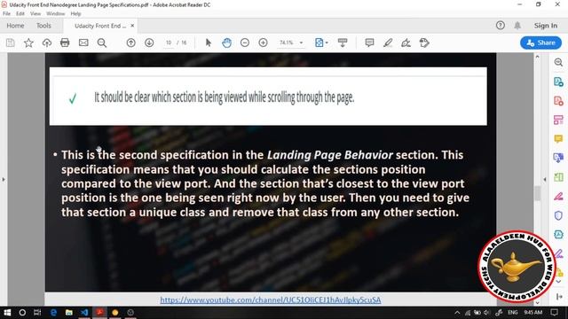Landing Page JavaScript Implementation Part 3