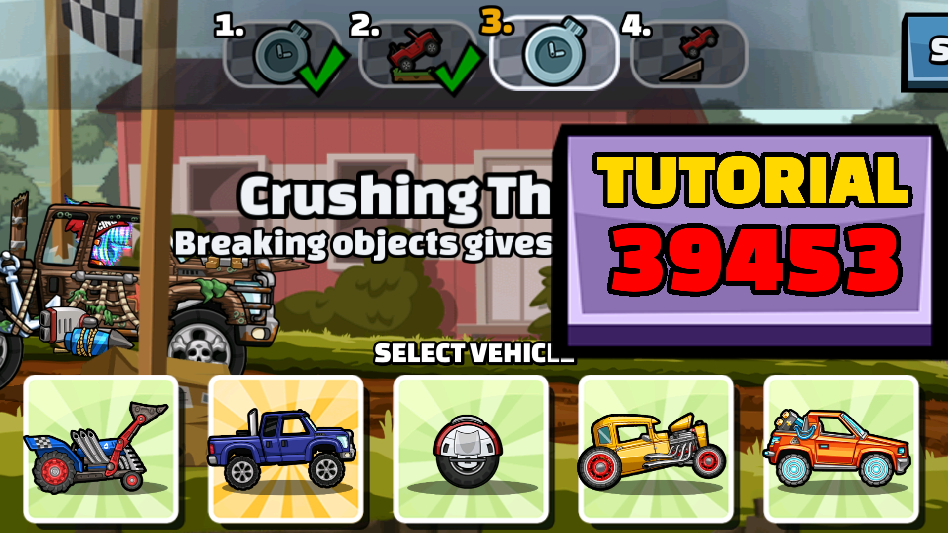 Hill Climb Racing 2 - ▶ 39453 Tutorial ◀ (Just Wing It)