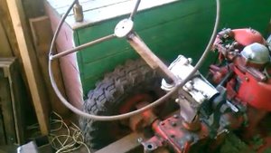 Самодельный минитрактор-переломка из мотоблока МТЗ 05.  (1)