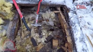 Спонтанное. Полы в б/у бытовке. Вскрытие.