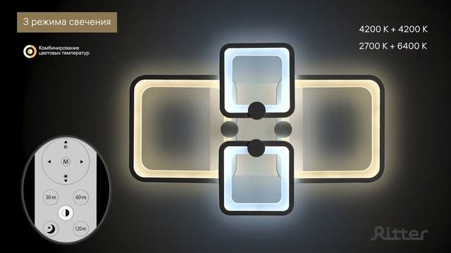 Светодиодная диммируемая люстра SPOLETO Ritter артикул 52032 0 смотреть онлайн