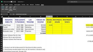 Lucrul cu datele calendaristice in Excel