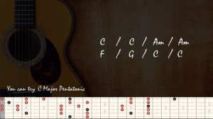 Acoustic Backing Track in C Major