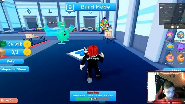 УСТРОИЛСЯ РАБОТАТЬ В ЯНДЕКС ДОСТАВКУ?! ?DELIVERY SIMULATOR ROBLOX смотреть онлайн