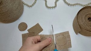 3 ИДЕИ из БЕЧЁВКИ // ЦВЕТЫ из ДЖУТА(бечёвка, шпагат, нитка) // Поделки из ДЖУТА // Jute craft