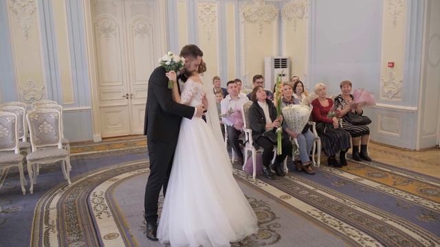 Регистрация во Дворце бракосочетания №2. Съемка видео в ЗАГСе Санкт-Петербурга