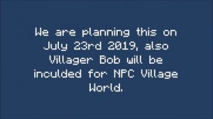 Paper Minecraft 2D World Announcements + NPC Village World Updates!