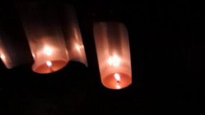 Запуск фонарика из пивной банки со свечкой