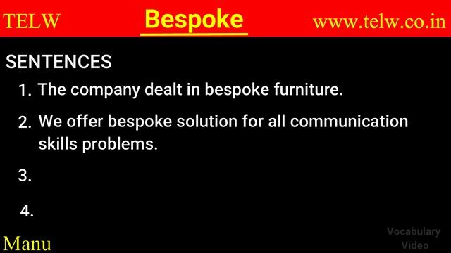 Bespoke meaning | Define bespoke / Learn to pronounce | Improve your vocab | bespoke meaning Englis смотреть онлайн