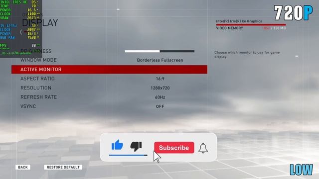 Testing AC Syndicate Graphic Settings on 8GB RAM Intel Iris Xe | 1080P/720P Low Medium High