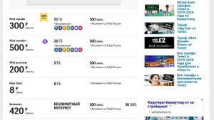 Тарифы от Теле2 в Рязани и области в 2019-2020 году