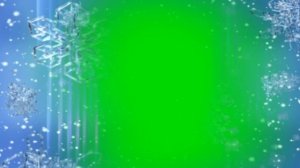 Футаж Снежинки рамка хромакей