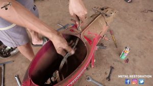 1978 Honda Super Cub C70 RESTORATION Part1 | Tear down Old and Rusted Motorcycle