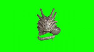 Alien Facehugger Green Screen 3D