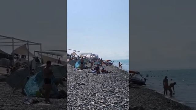 Пляж Имеретинки #лето #море #солнце #сочи #сириус #олимпийскийпарк  #2022