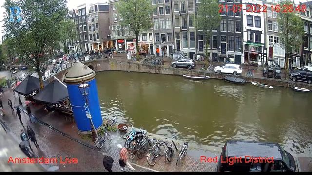 Амстердам - канал Сингел веб-камера смотреть онлайн