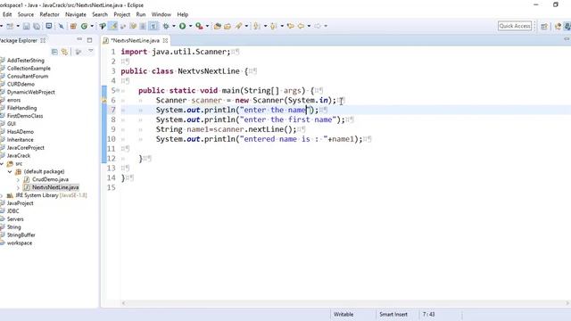 Difference between next() and nextLine() method in Scanner class | next() vs nextLine() смотреть онлайн