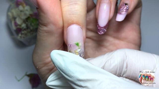 АКВАРИУМНЫЙ ДИЗАЙН НОГТЕЙ ??? || POLYGEL NAILS || Коррекция верхними формами