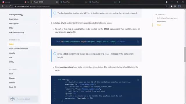 Setting up Authentication using SAWO Labs API in React | Authentication in React | Developer Days смотреть онлайн