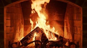 Горящий камин FulHD  5 часов. виртуальный камин.
