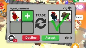 Шок трейды на фр попугая! #adoptme #roblox