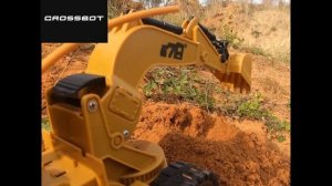 Трактор-экскаватор, трактор-погрузчик, управление ковшом по команде с пульта