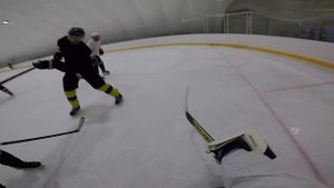 s3e2 хоккейная двусторонка / GoPro хоккей / вратарь от первого лица