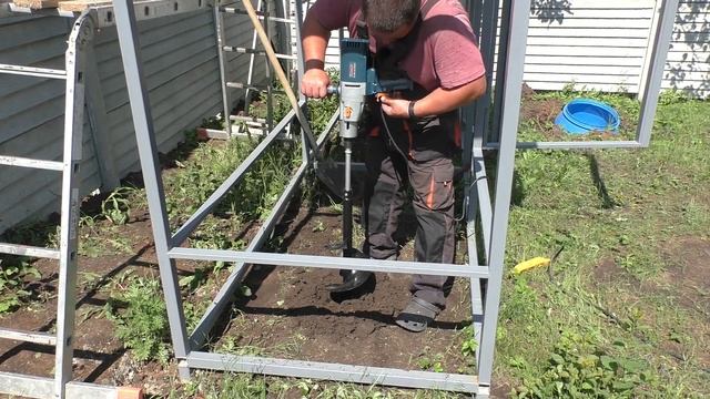 ЭЛЕКТРОБУР из дрели Rebir и шнека от мотобура смотреть онлайн