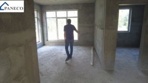 Полистиролбетон Paneco. Дом 100 м2 со свесами кровли из полистиролбетонных панелей стиль хай тек.