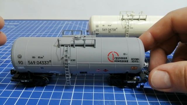 Обзор, цистерны РЖД в масштабе НО. смотреть онлайн