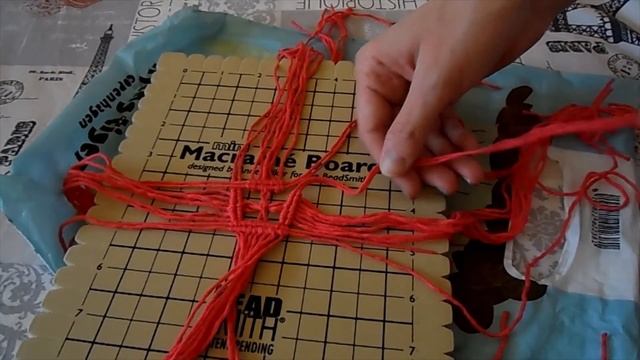 Плетение Салфетки-4//Macrame Tablecloth-4//