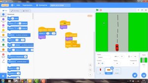 Программирование на Scratch Игра машинки.