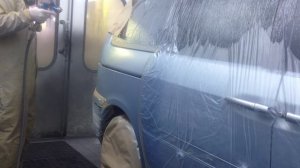 Переход на светлом металике по базе и по лаку