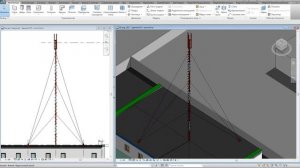 Модель мачты сотовой связи в Revit  (Revit Mobile Mast Model)