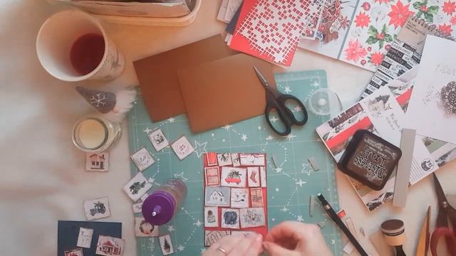 #Зимние открытки. Процесс создания. P13 - Four seasons - winter. смотреть онлайн