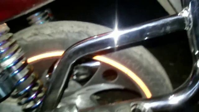 Полировка хрома трубы воском,войлоком и балгаркой! смотреть онлайн