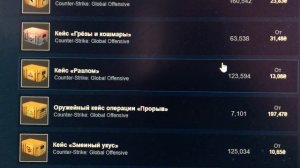 CS GO  цены на кейсы торговая площадка Steam